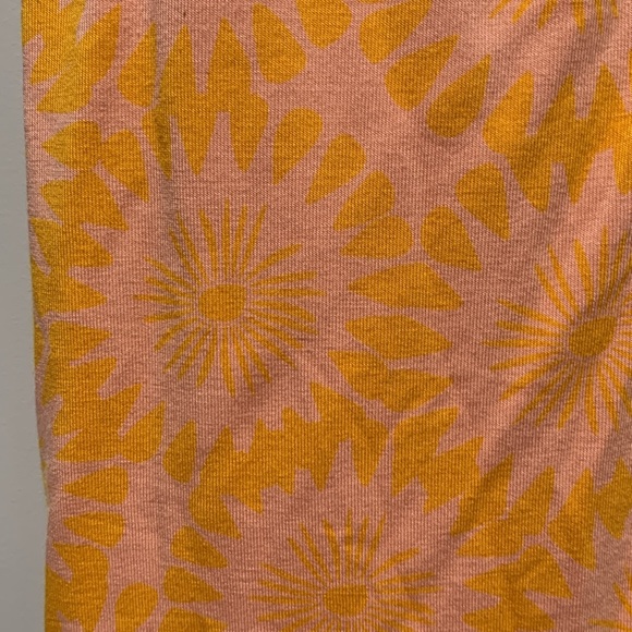 Fighting Eel Orange and Pink Floral Print Sleeveless Dress Size Large - Picture 2 of 7